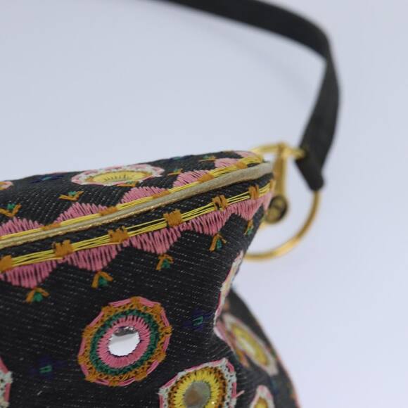 DIOR Hand Bag Canvas Blue Gold - Picture 8 of 13